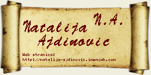 Natalija Ajdinović vizit kartica